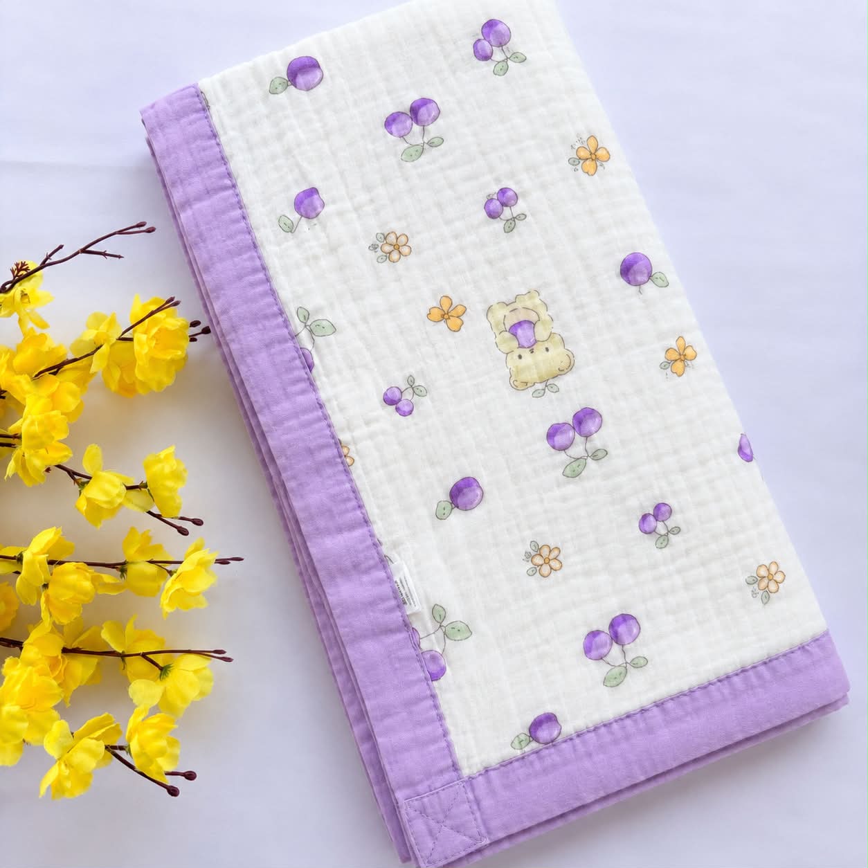 Crinkled Muslin 6 layer Blanket MN01
