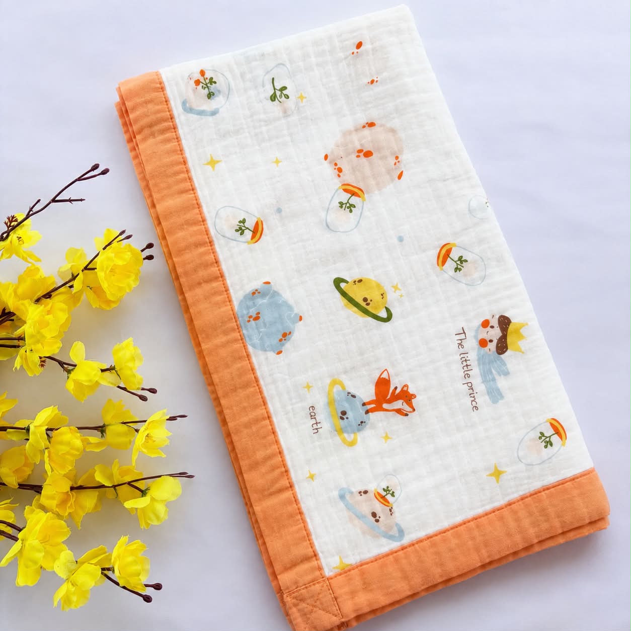 Crinkled Muslin 6 layer Blanket MN01