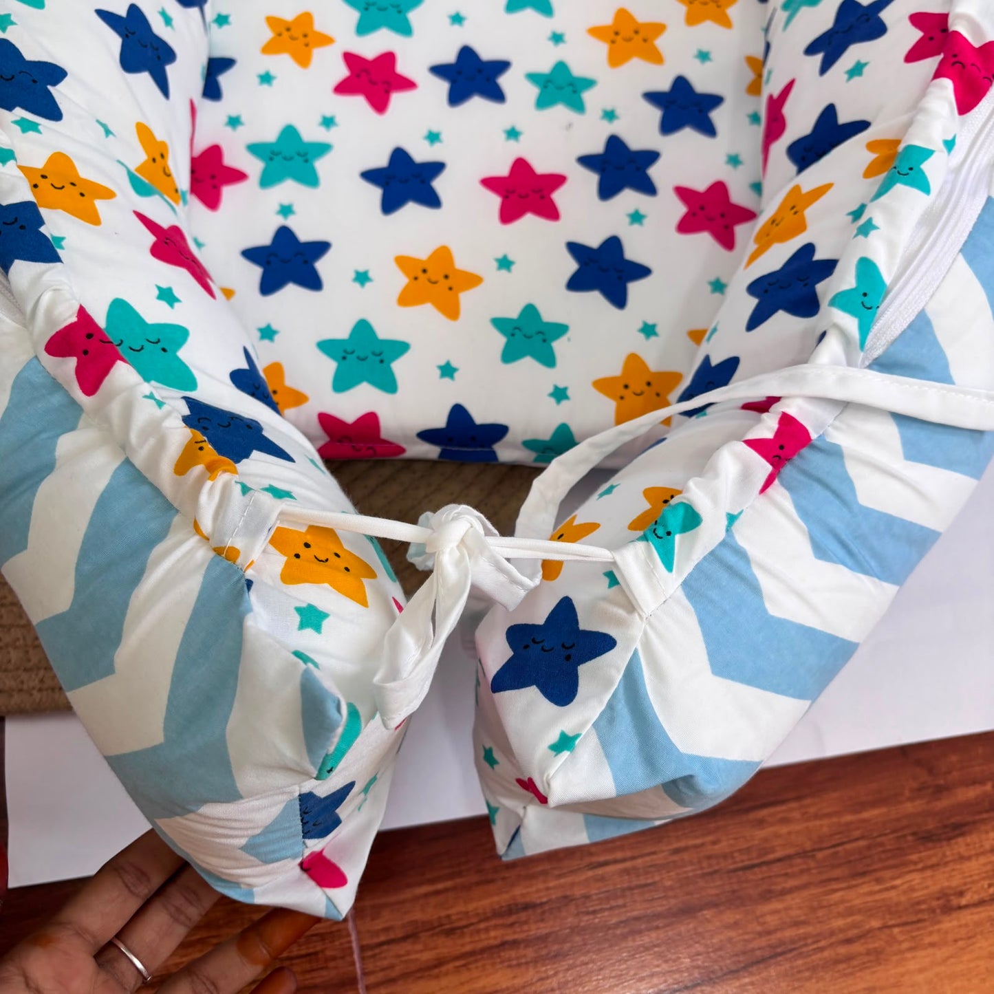 Premium Baby Nest With Removable Covers MN01 ( Star Print )