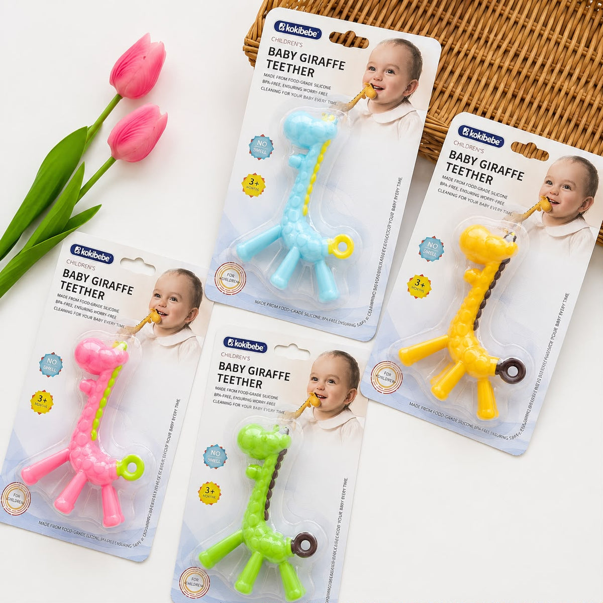 Baby Silicon Teether Rattle (1 pcs) MN01