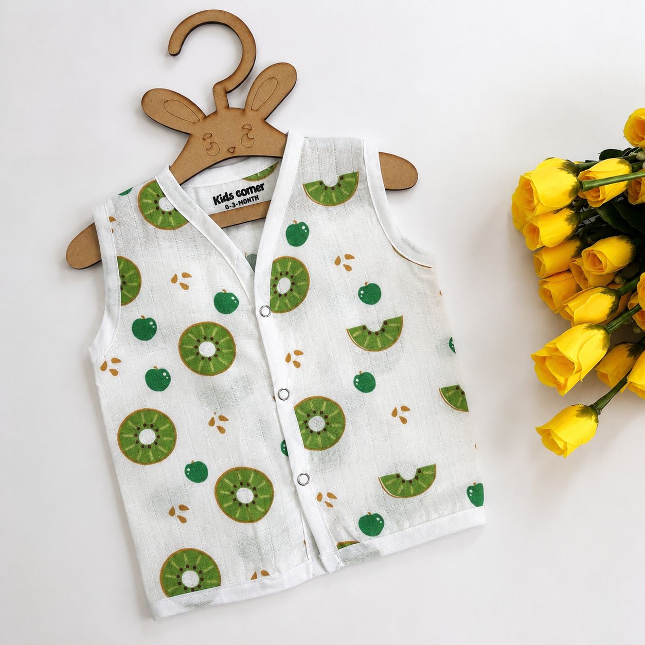 Muslin Button jablas MN01