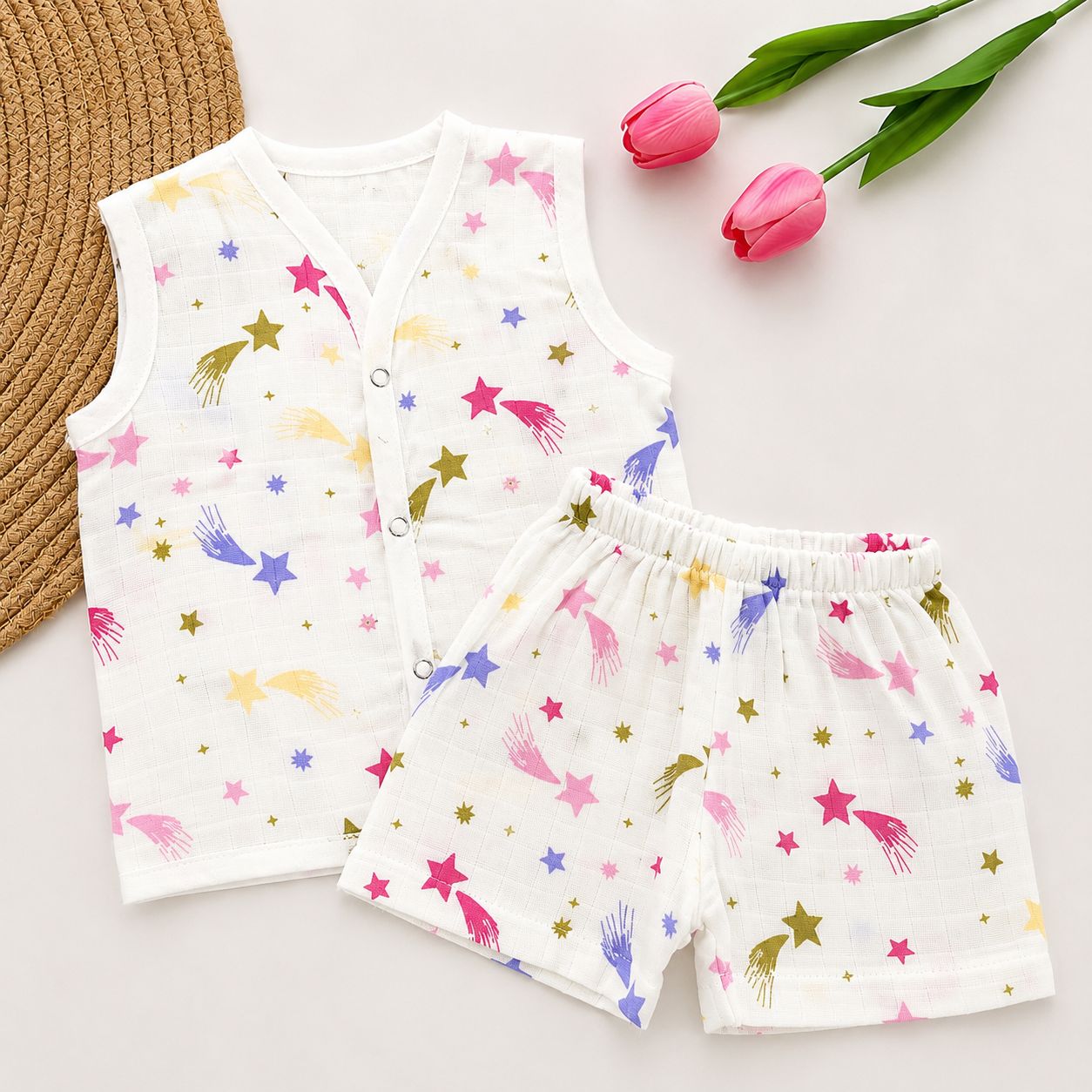 Premium Muslin co-ord set MN01
