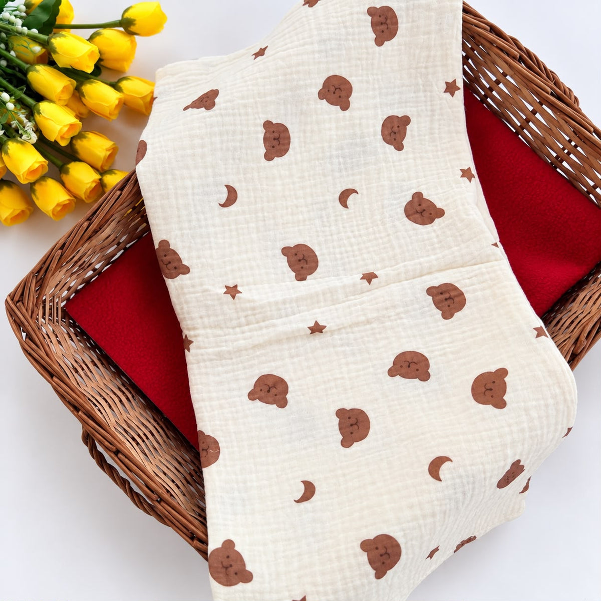 Premium Muslin Crinkled Swaddle Size 100 * 100 cm MN01