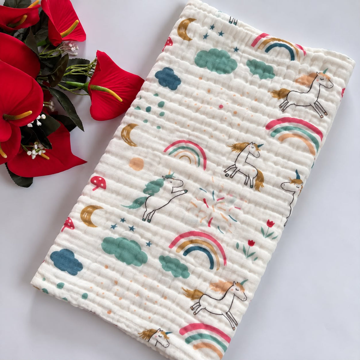 Muslin Crinkled 6 Layer Bath Towel MN01