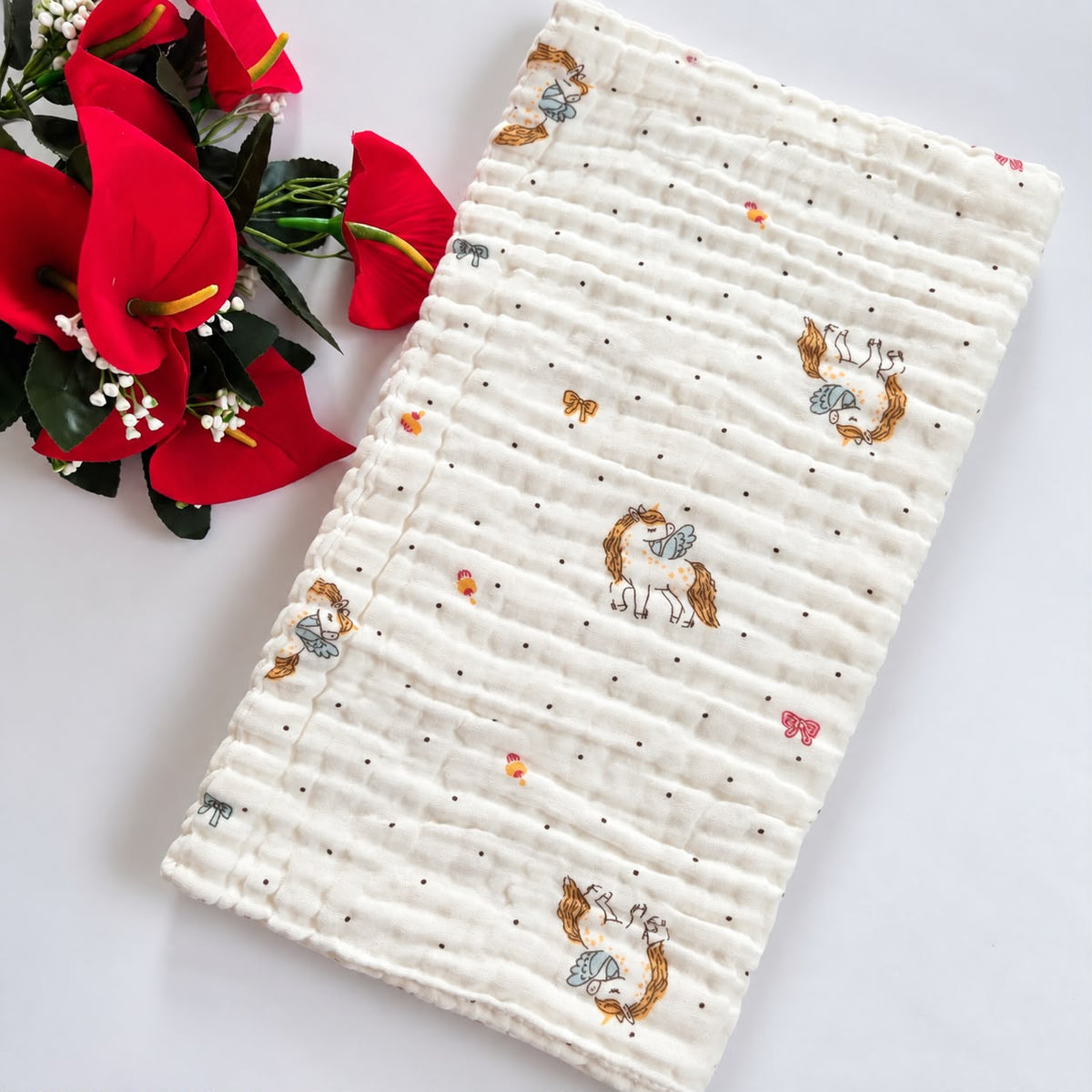 Muslin Crinkled 6 Layer Bath Towel MN01