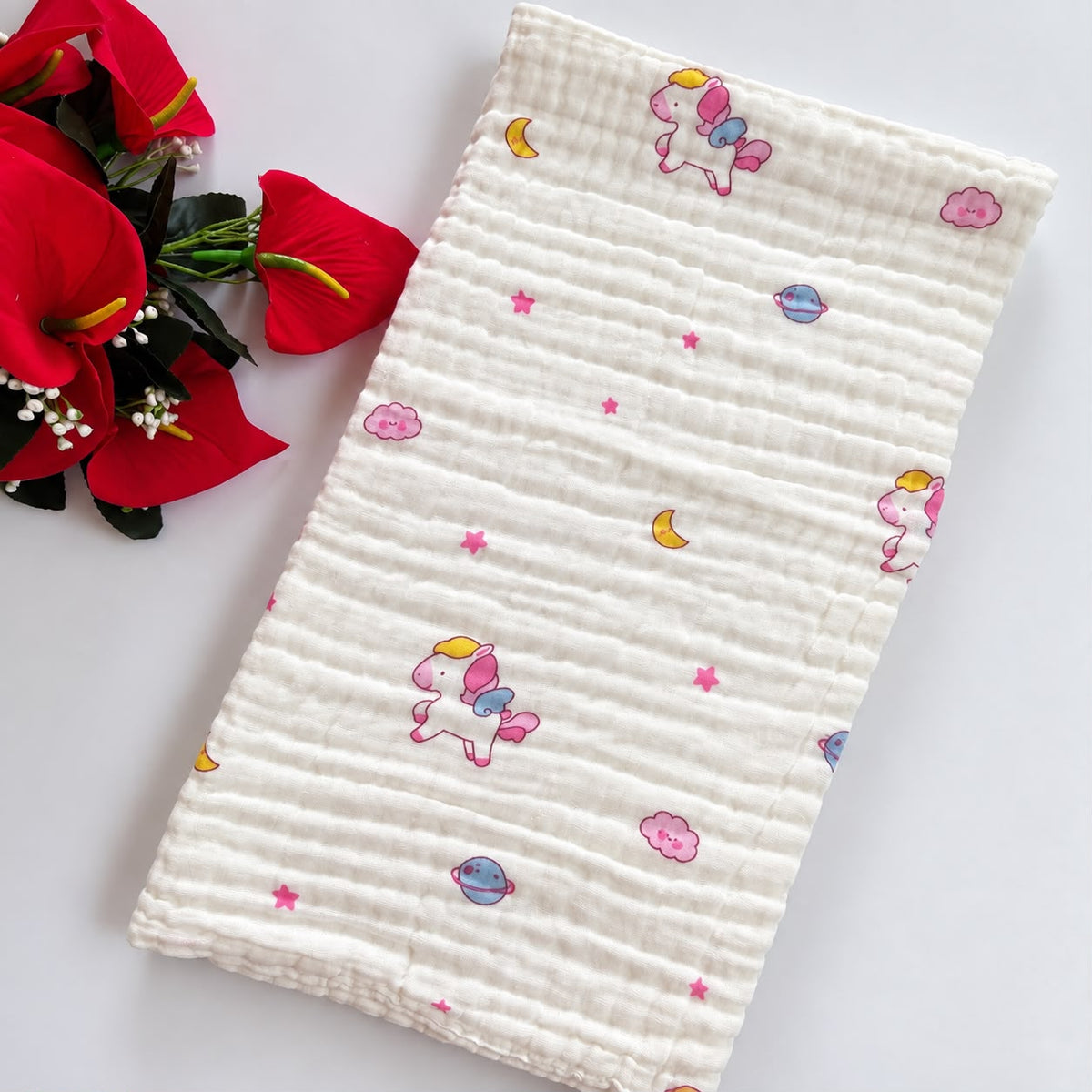 Muslin Crinkled 6 Layer Bath Towel MN01