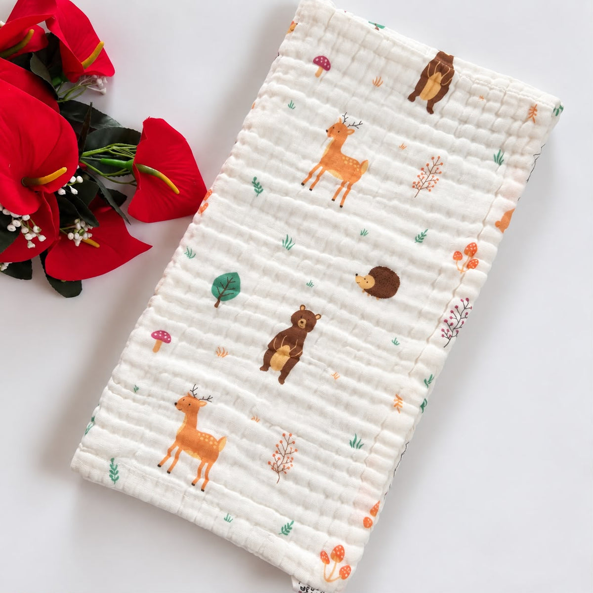Muslin Crinkled 6 Layer Bath Towel MN01