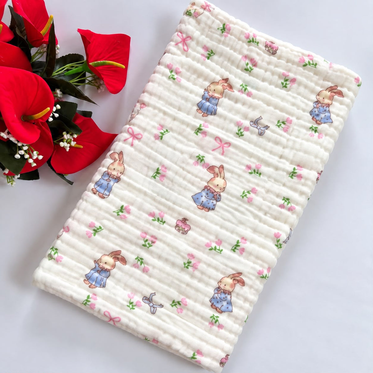 Muslin Crinkled 6 Layer Bath Towel MN01