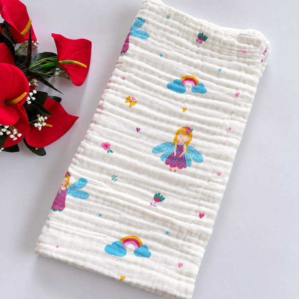 Muslin Crinkled 6 Layer Bath Towel MN01