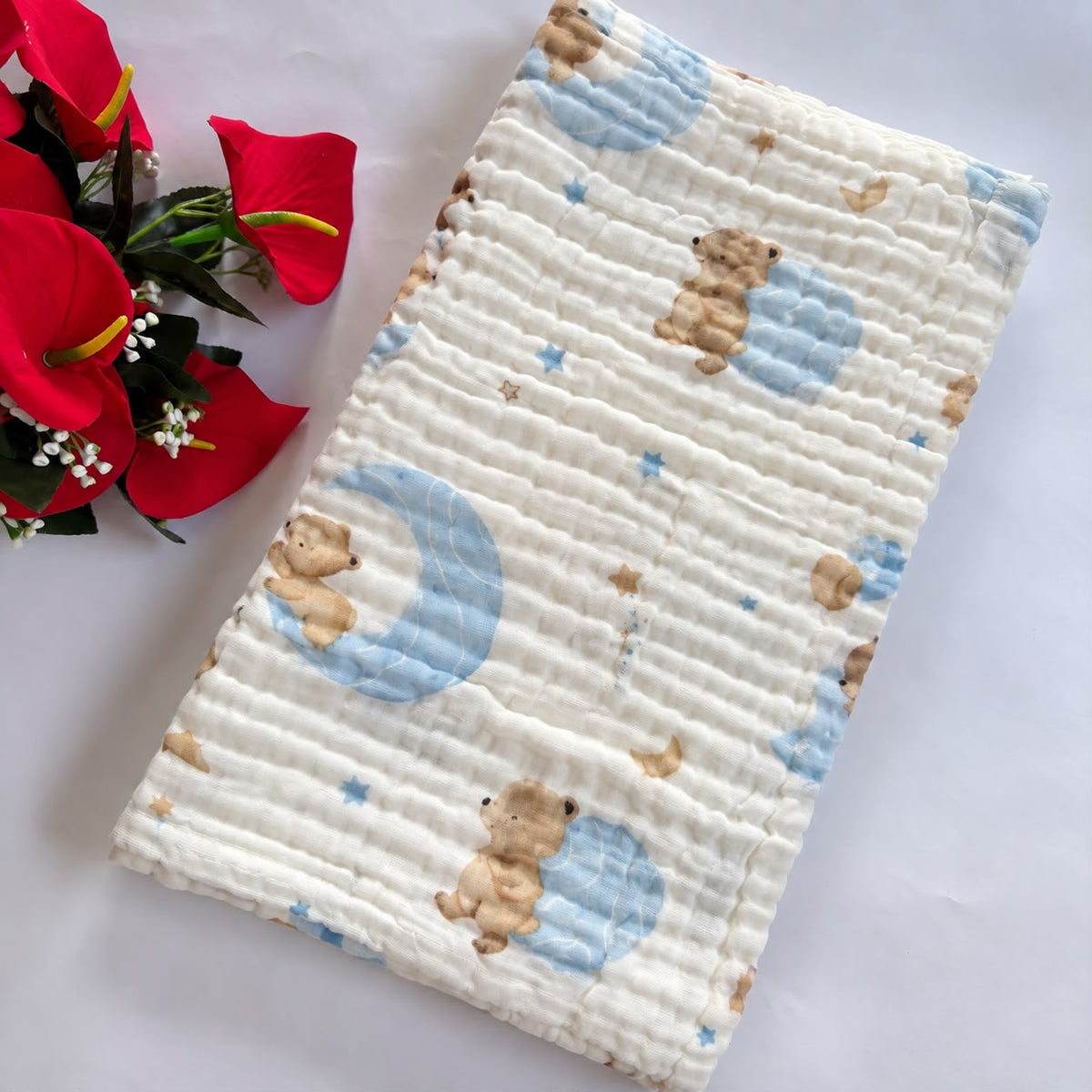 Muslin Crinkled 6 Layer Bath Towel MN01