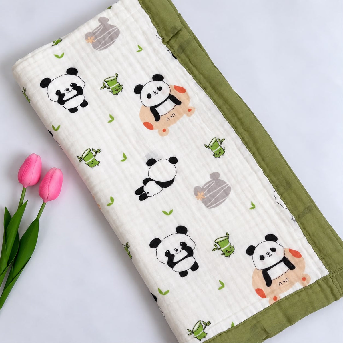 Crinkled Muslin 6 layer Blanket MN01