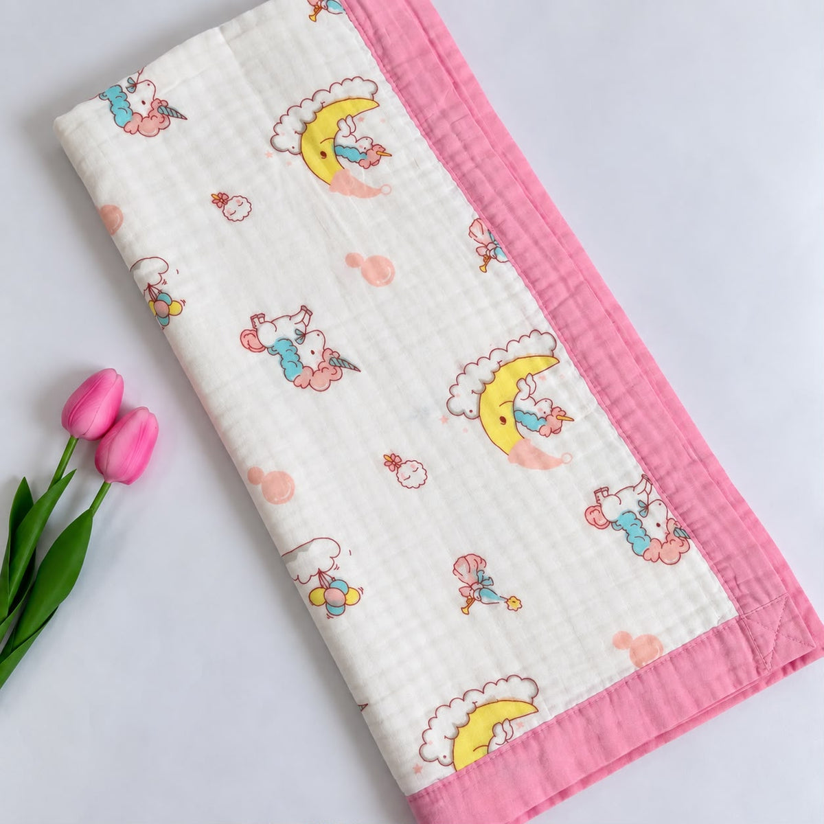 Crinkled Muslin 6 layer Blanket MN01