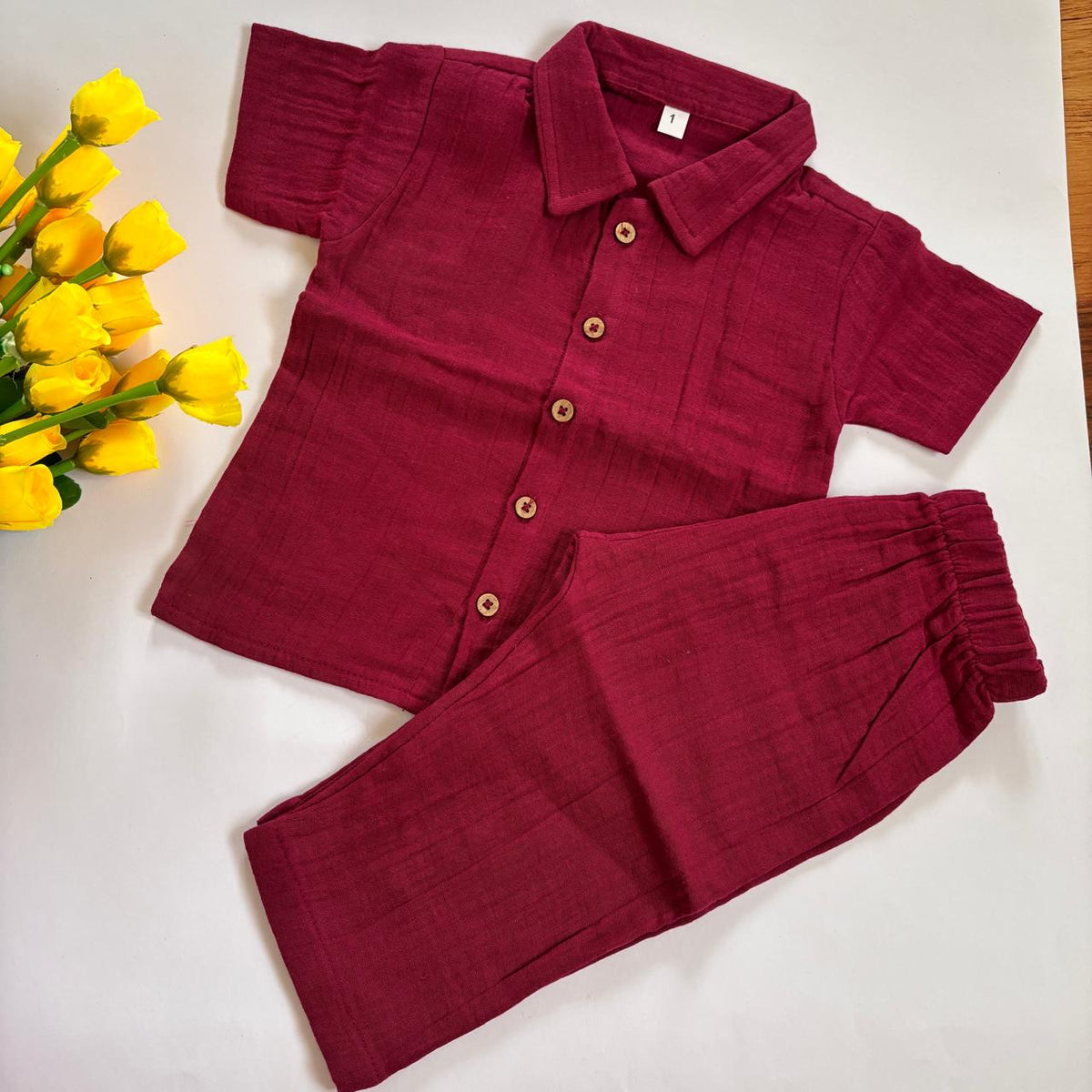 Muslin Double Layer Pant co-ord set
