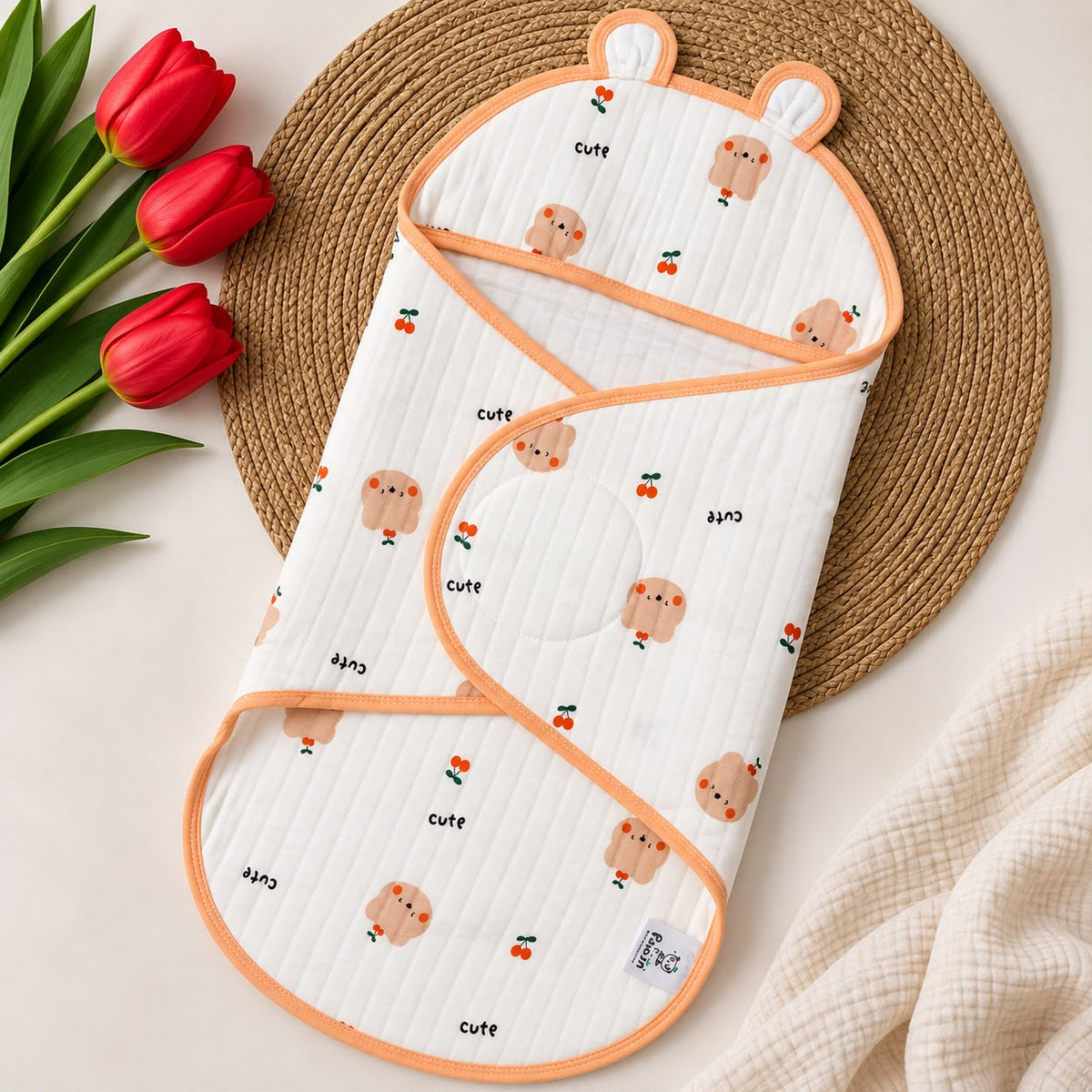 2 layer Muslin Receiving Blanket / Swaddle