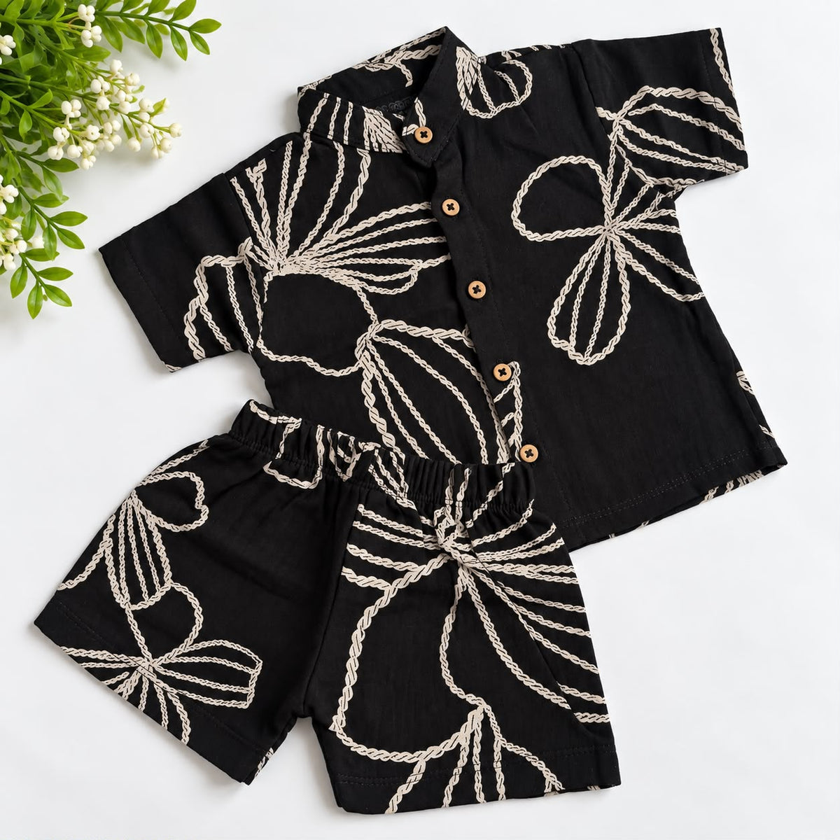 Muslin Double Layer Shorts Set DL01