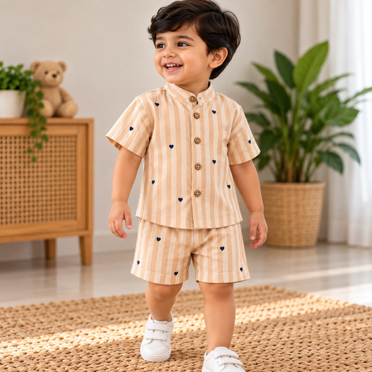 Muslin Double Layer Shorts Set DL01