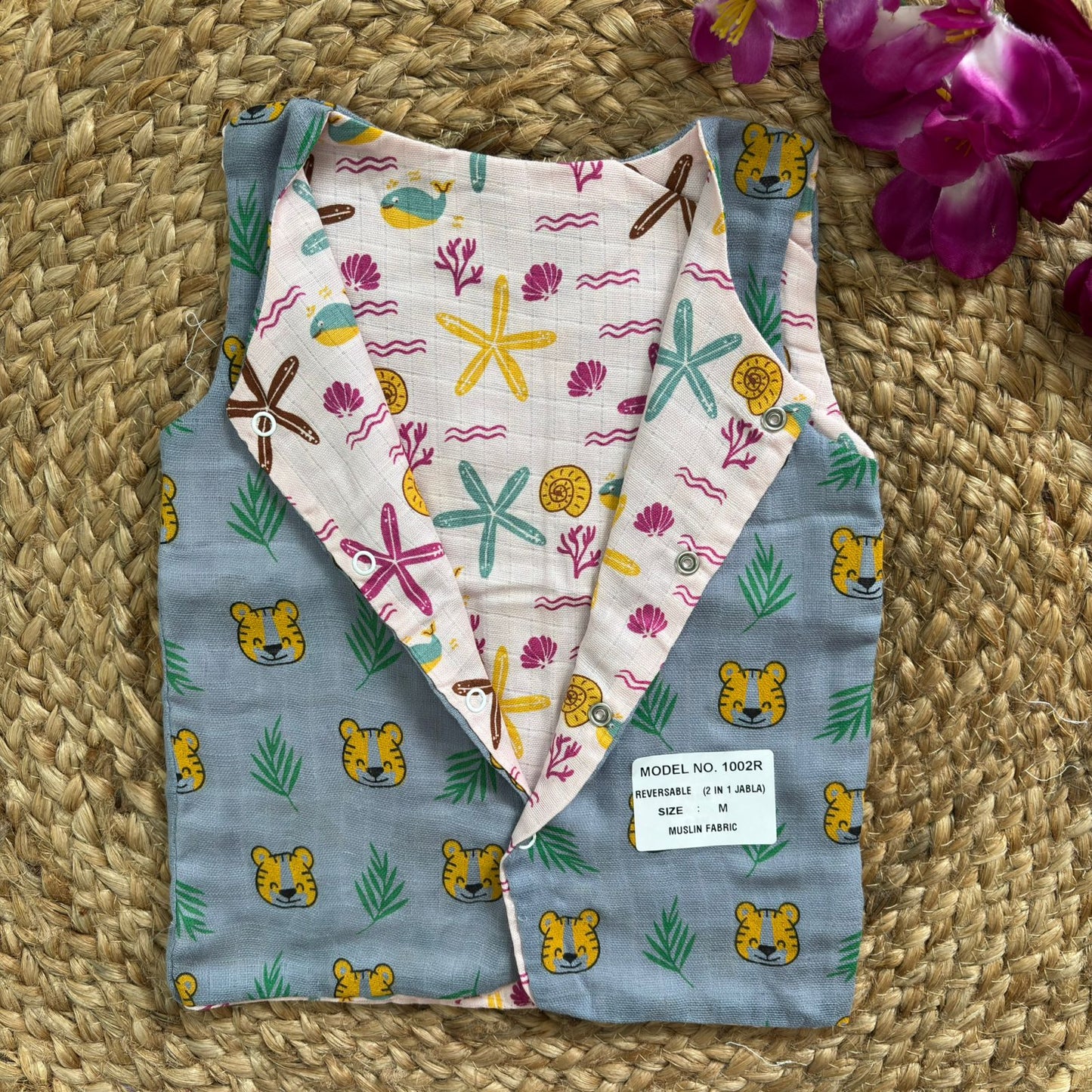 Reversible Muslin Jabla Double Layer MN01