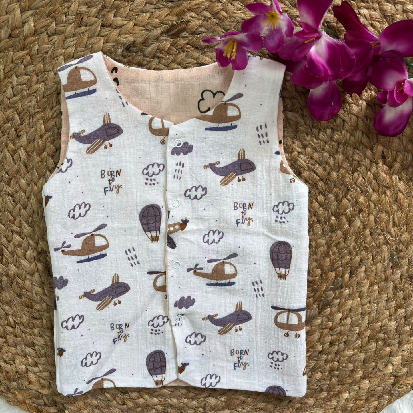 Reversible Muslin Jabla Double Layer MN01