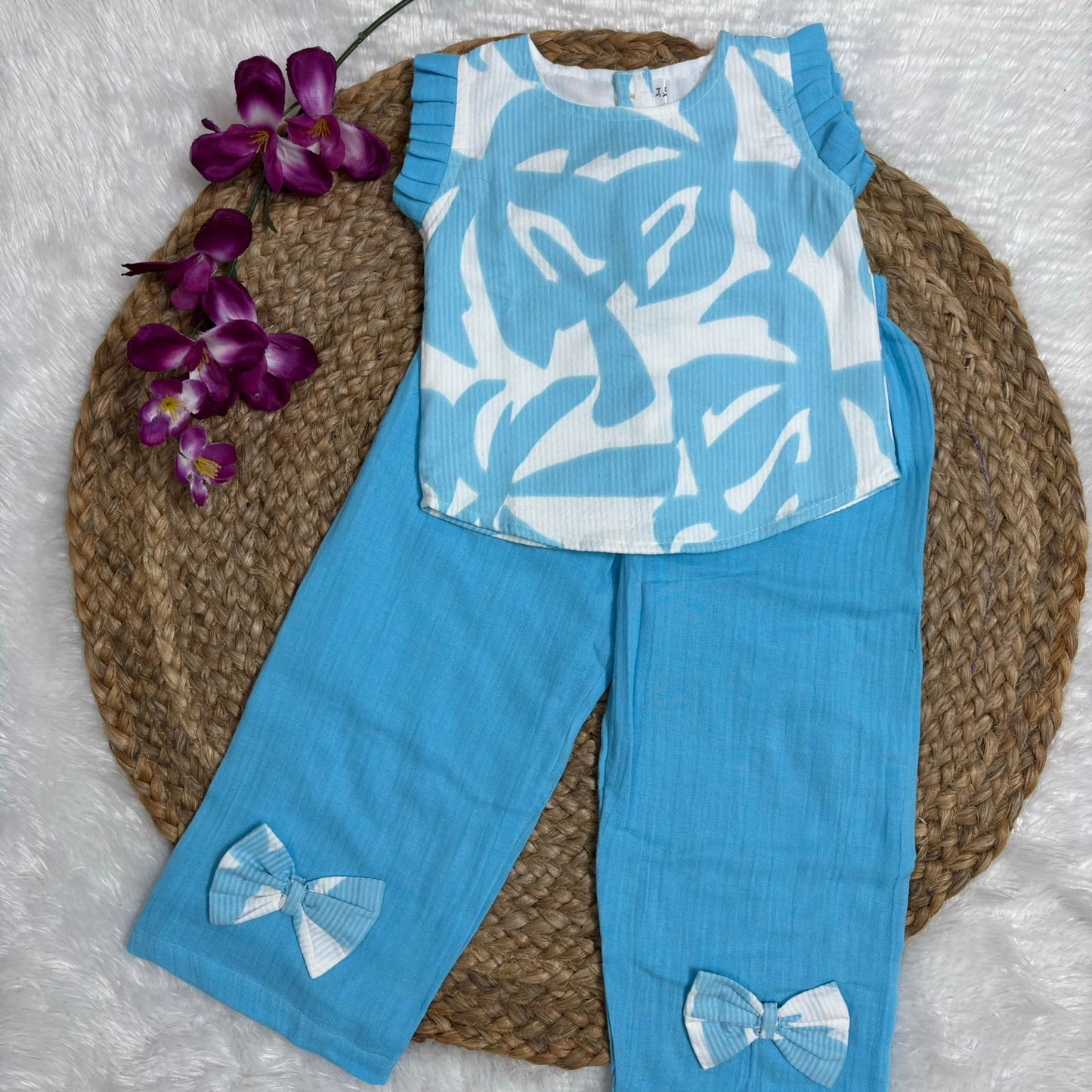Girls Cotton Pant Co-ord Set