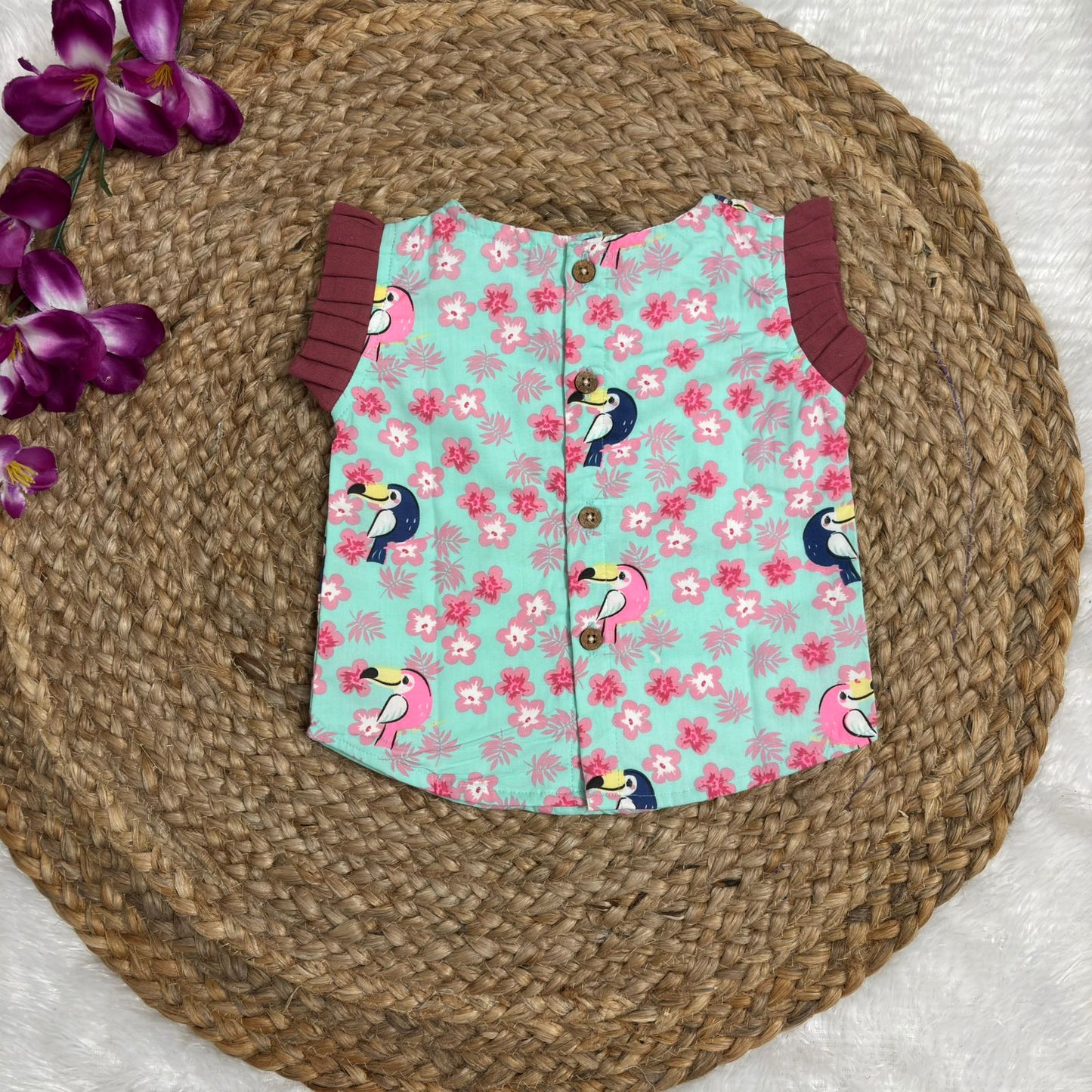 Girls Cotton Pant Co-ord Set
