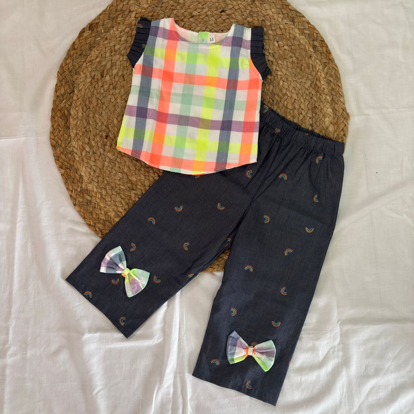 Girls Cotton Pant Co-ord Set