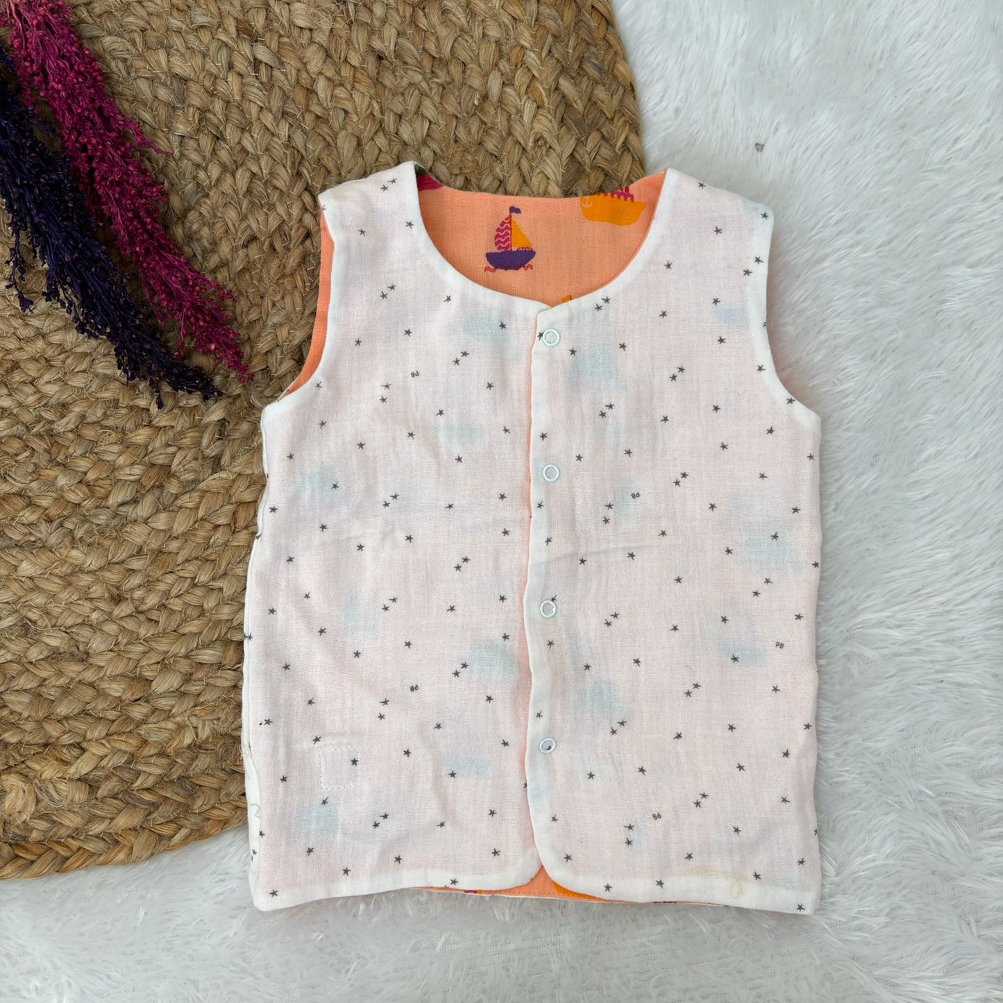 Reversible Muslin Jabla Double Layer MN01