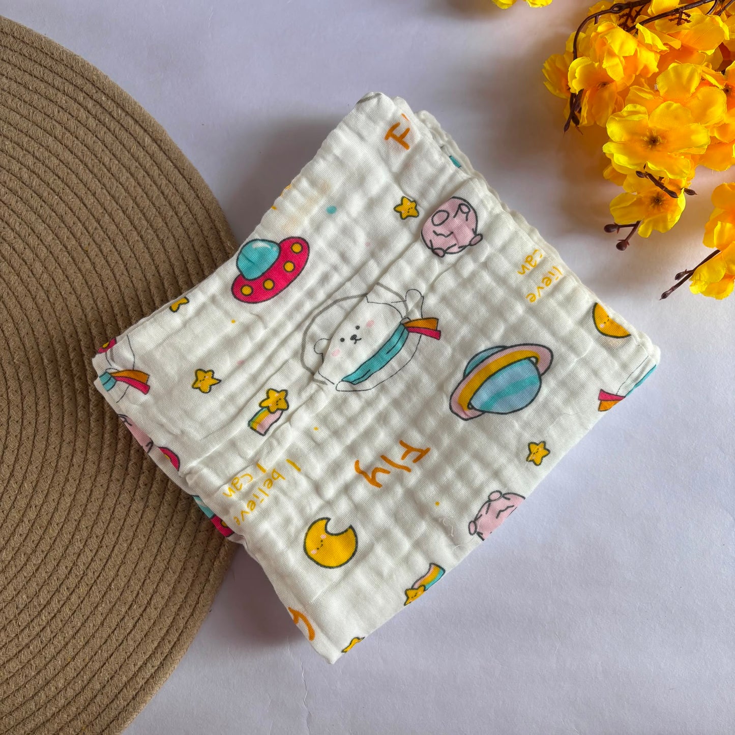 Muslin Crinkled 6 Layer Bath Towel MN01
