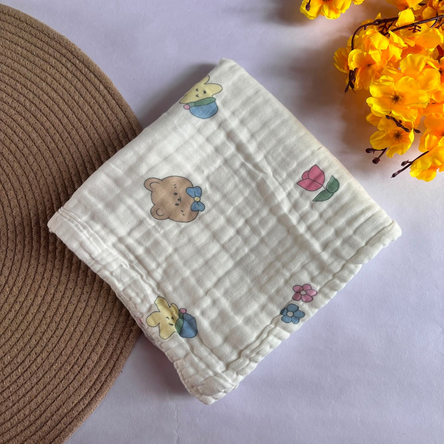 Muslin Crinkled 6 Layer Bath Towel MN01