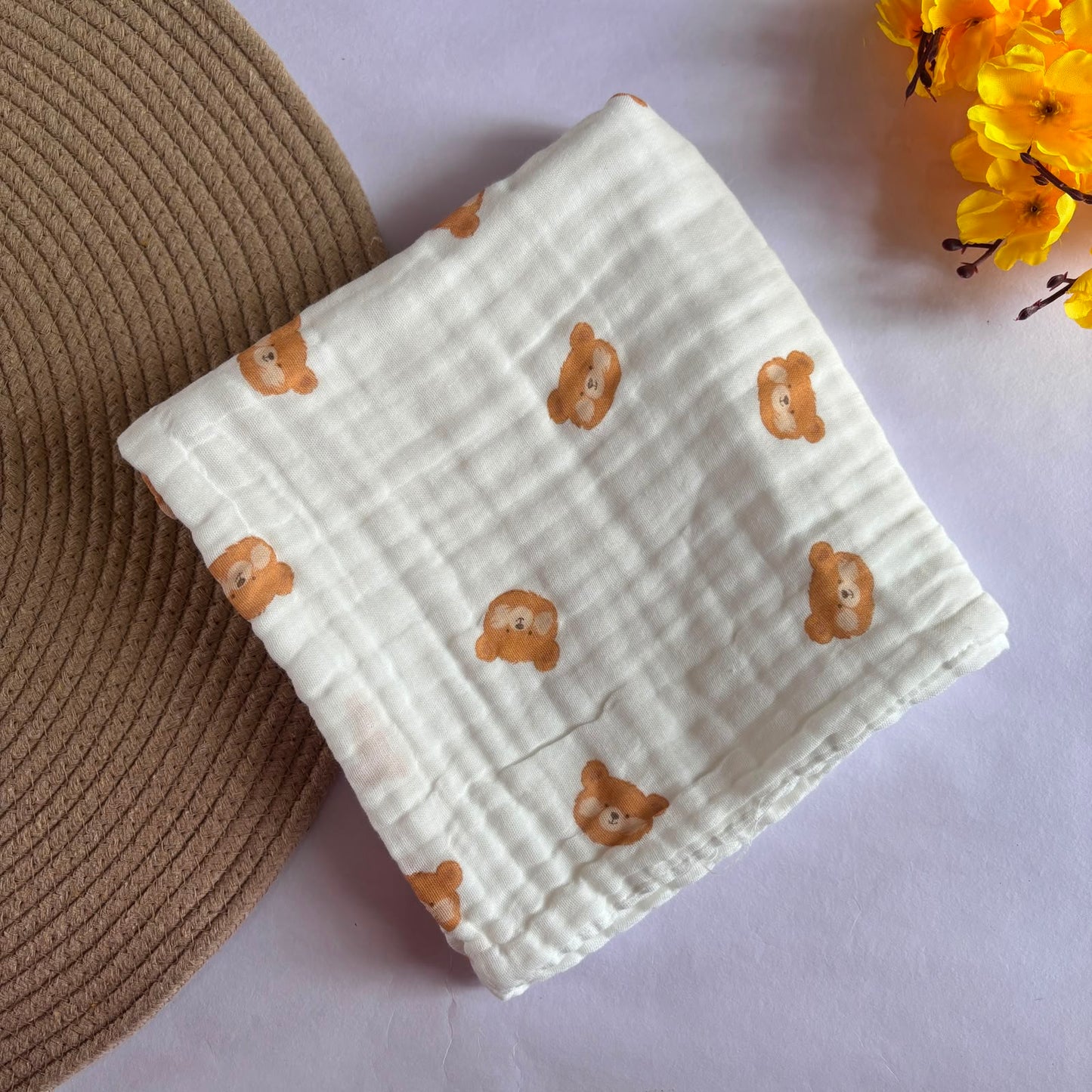 Muslin Crinkled 6 Layer Bath Towel MN01