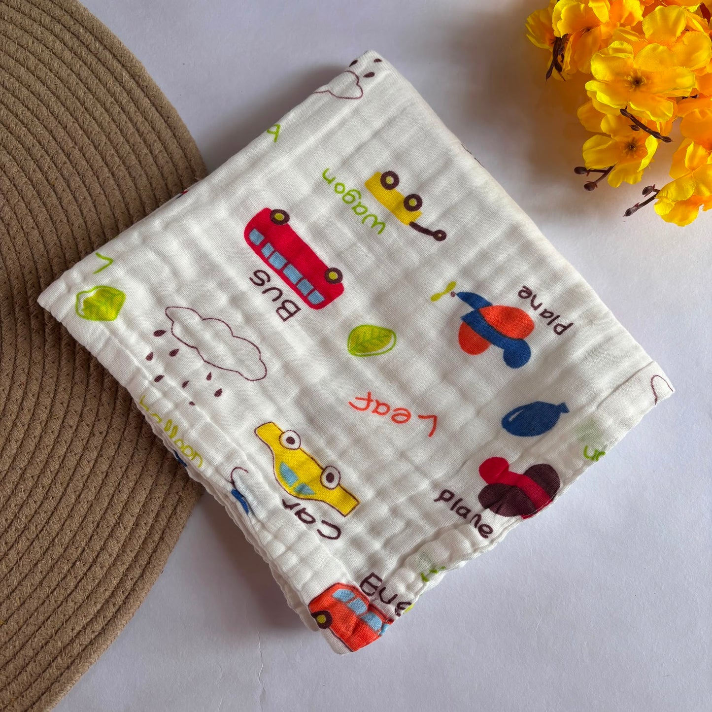 Muslin Crinkled 6 Layer Bath Towel MN01