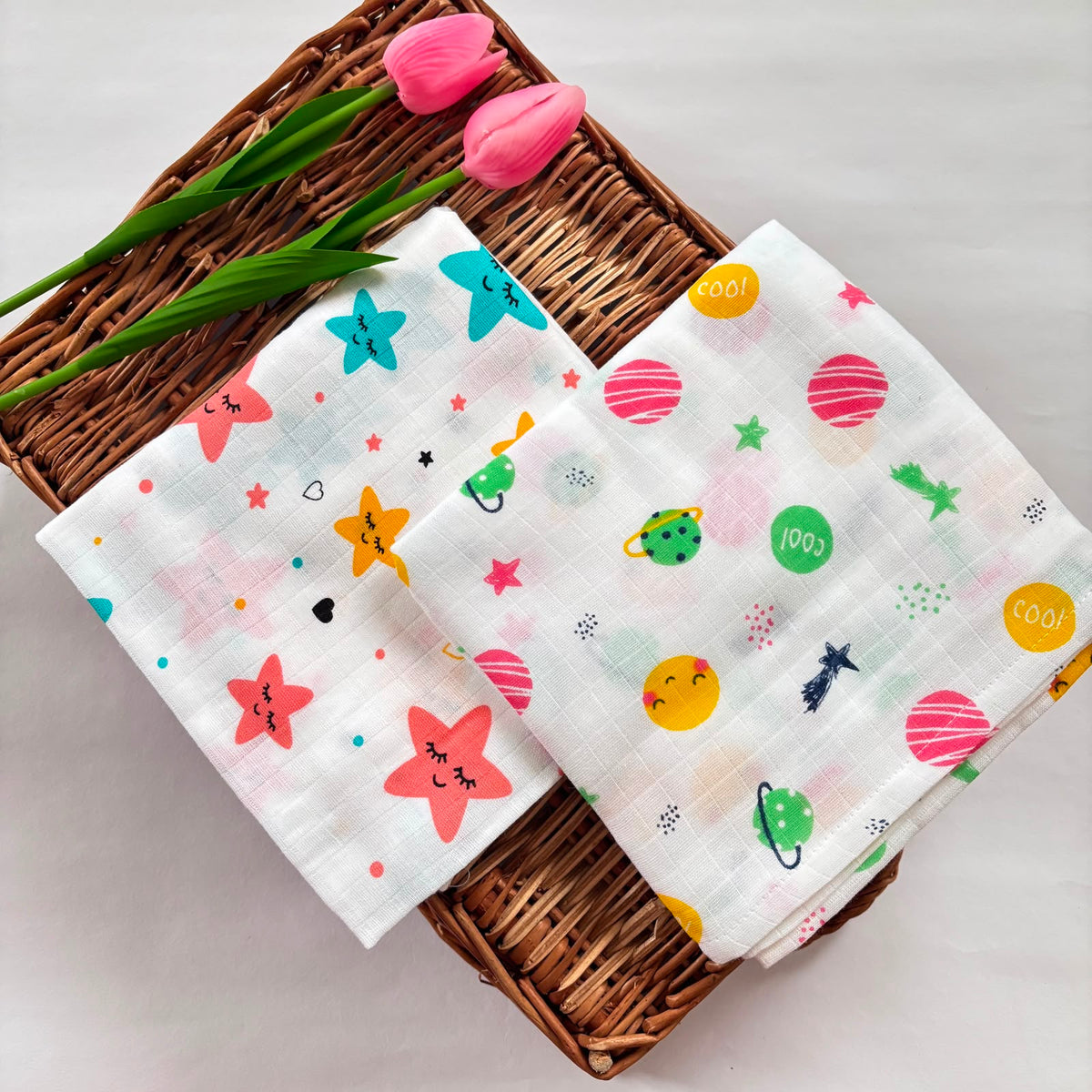 Muslin Bath Towel MN01 ( Pack of 2 )