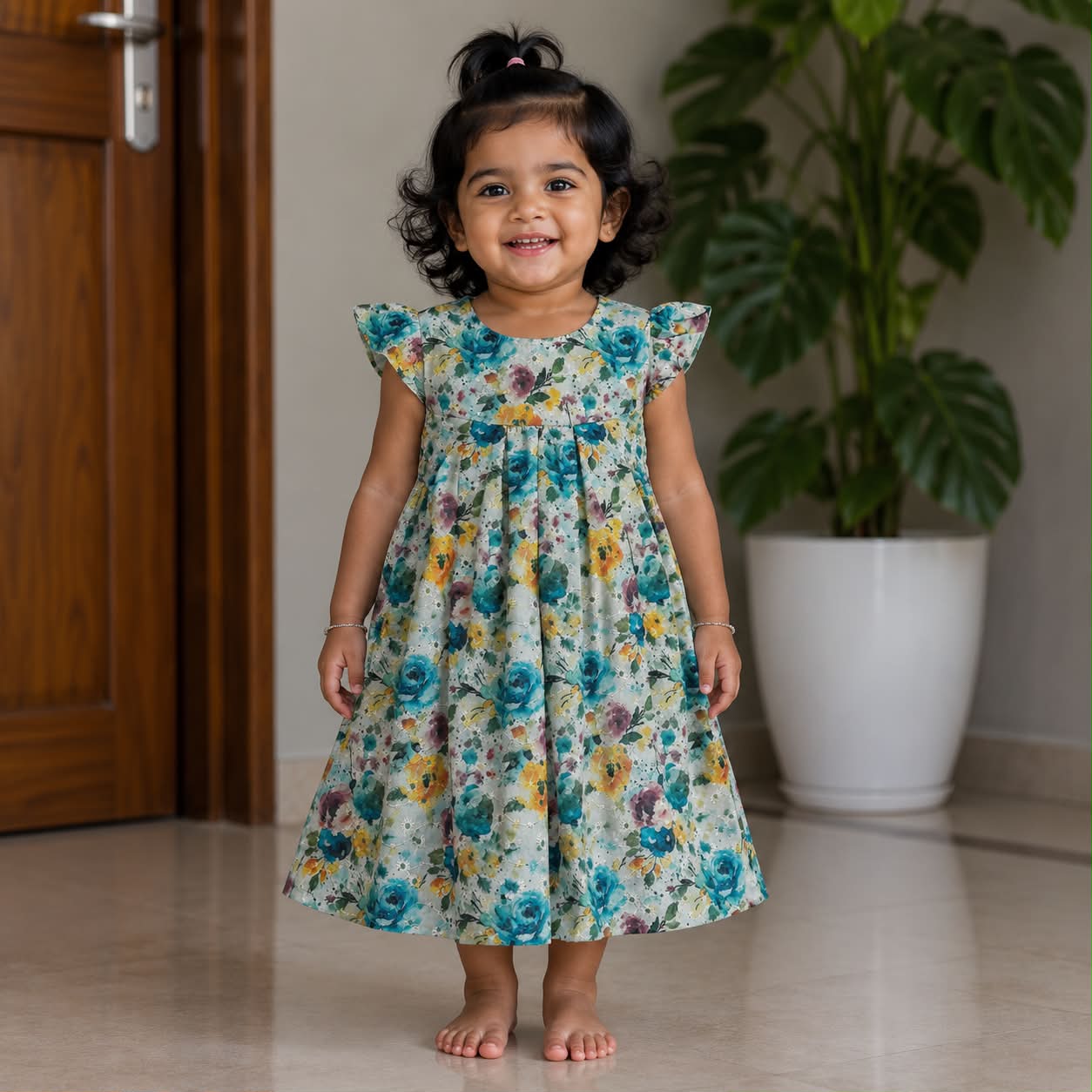 Premium Quality Girls Frock With Cotton Linings