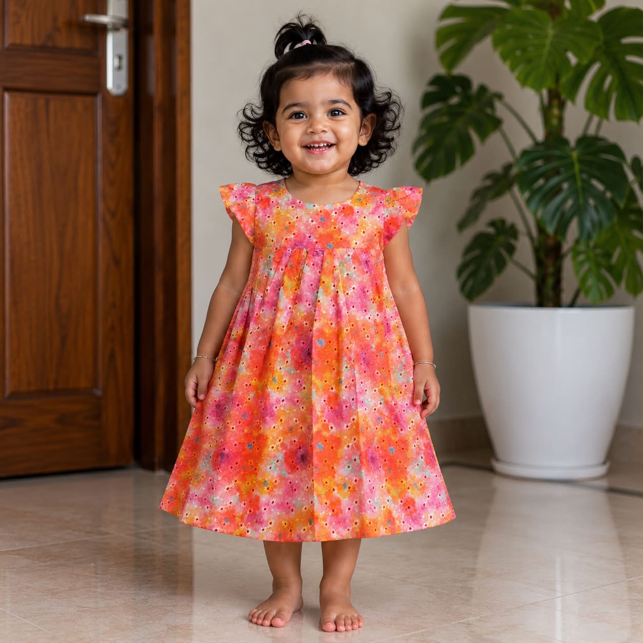 Premium Quality Girls Frock With Cotton Linings
