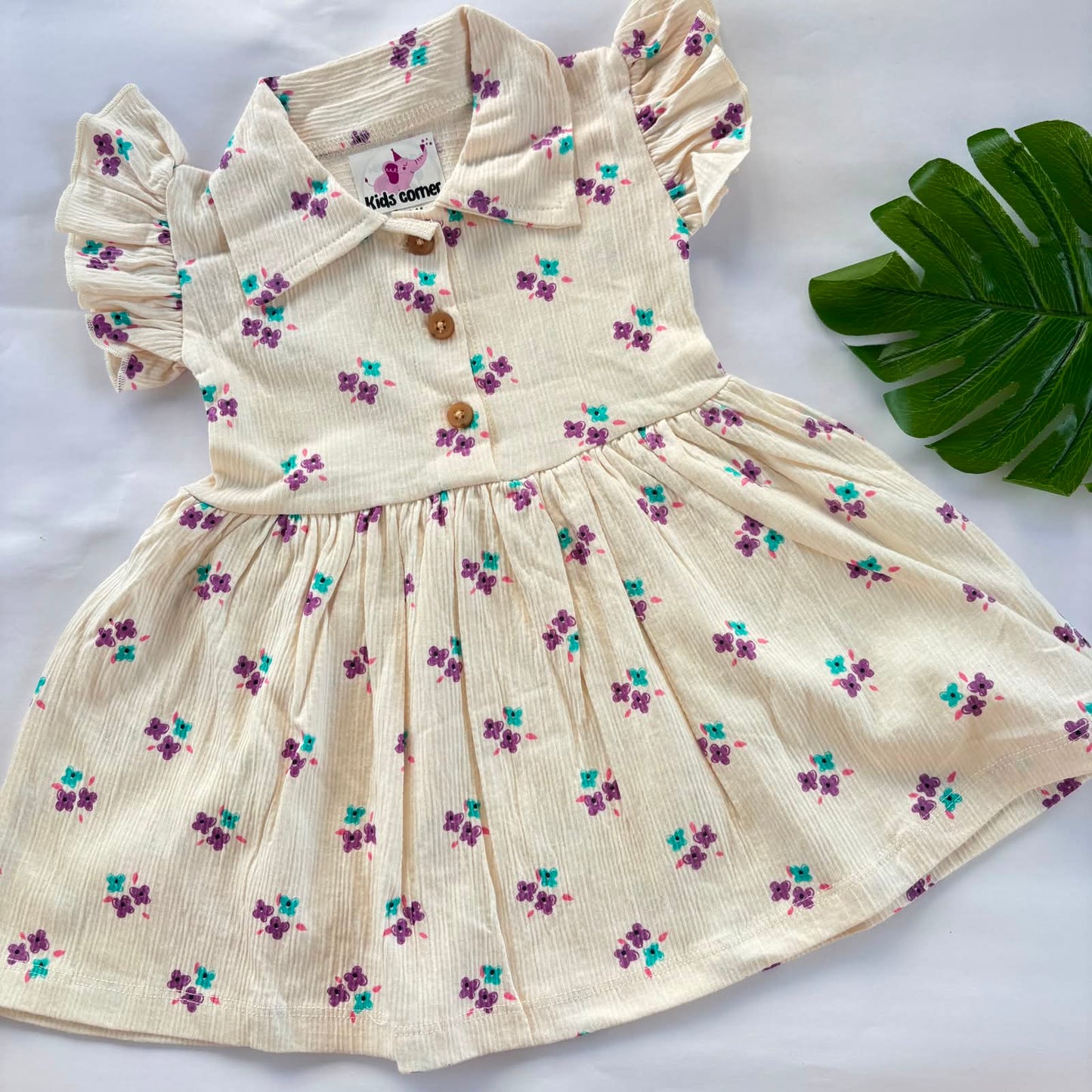Baby Frocks Front Open Button MN01