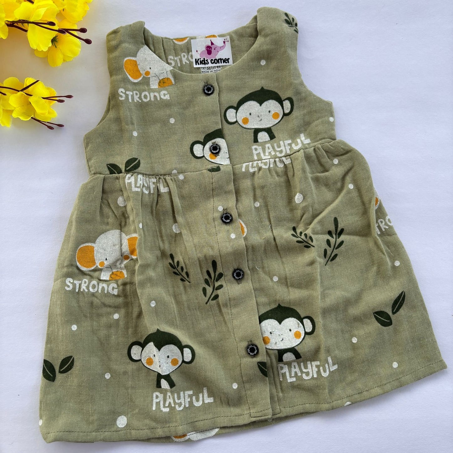 Muslin Frocks Double Layer Premium Quality MN01
