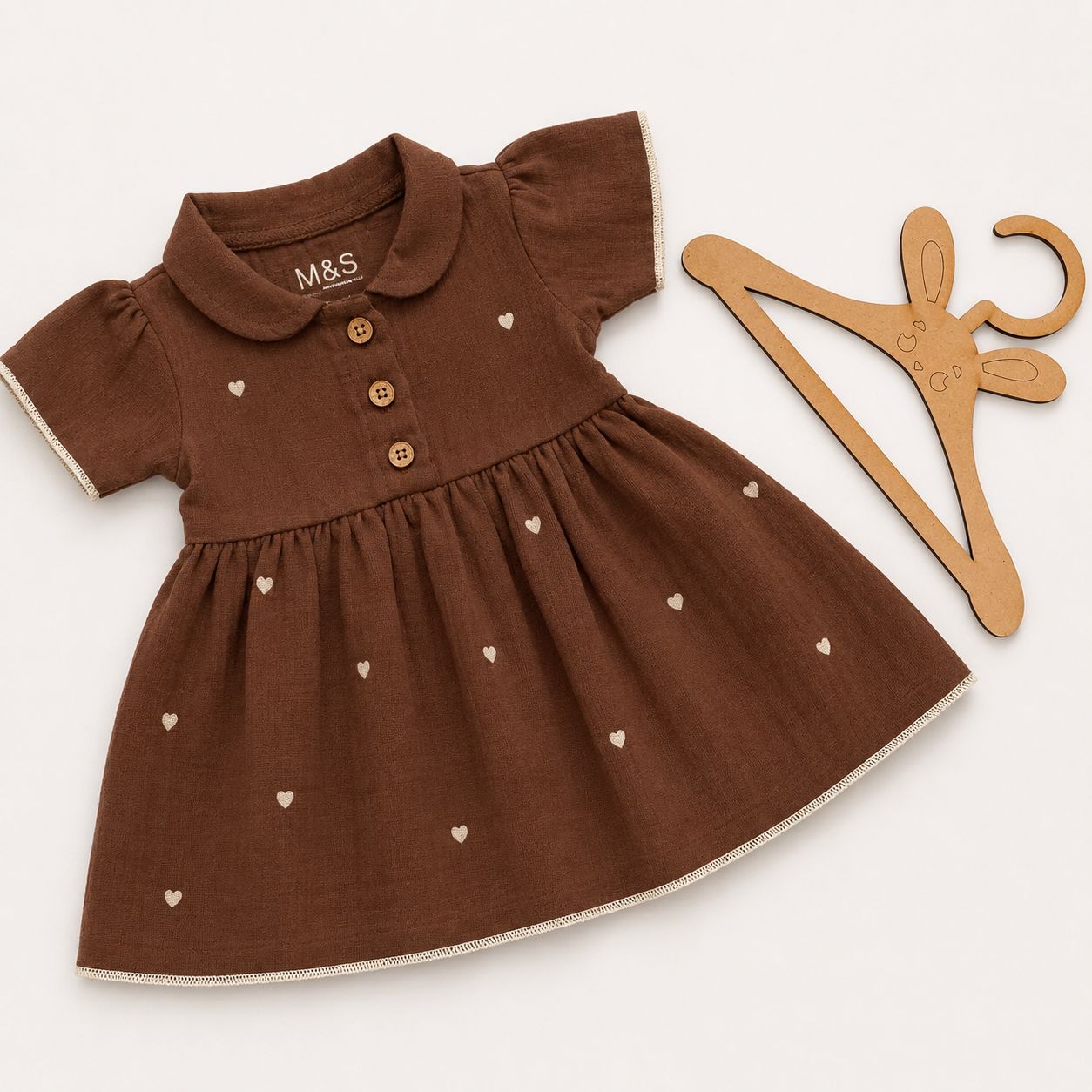Muslin Frocks Front Open Button MN01