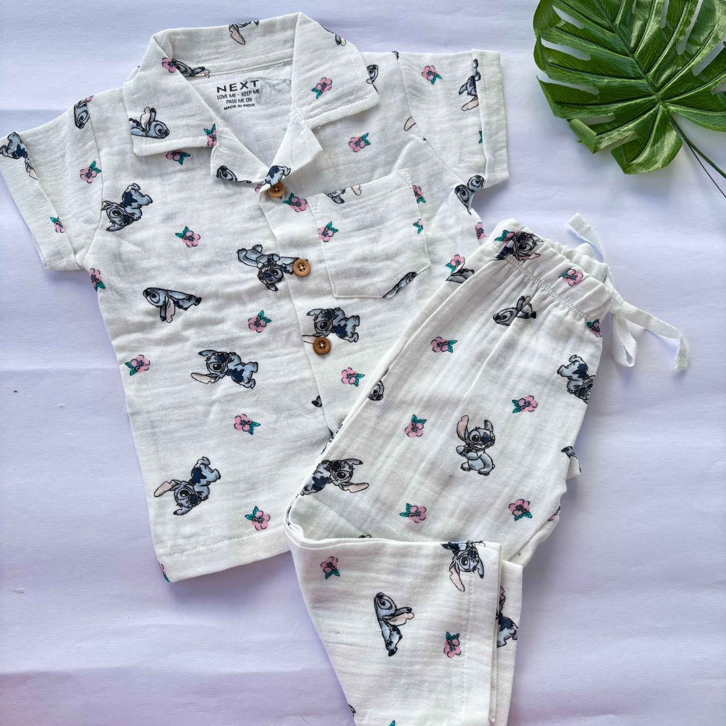 Muslin Double Layer Pant co-ord set