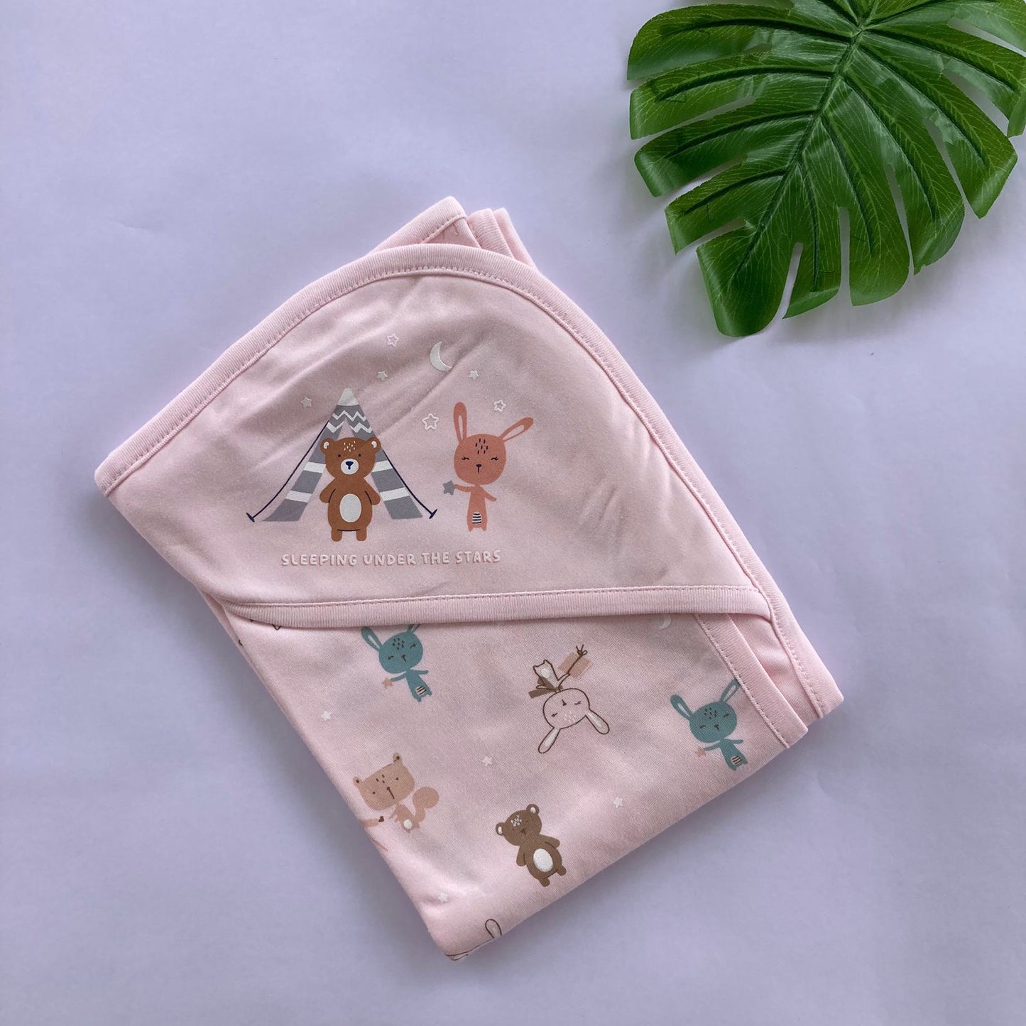 Baby Premium Cap Towel MN01 ( pink-2 )