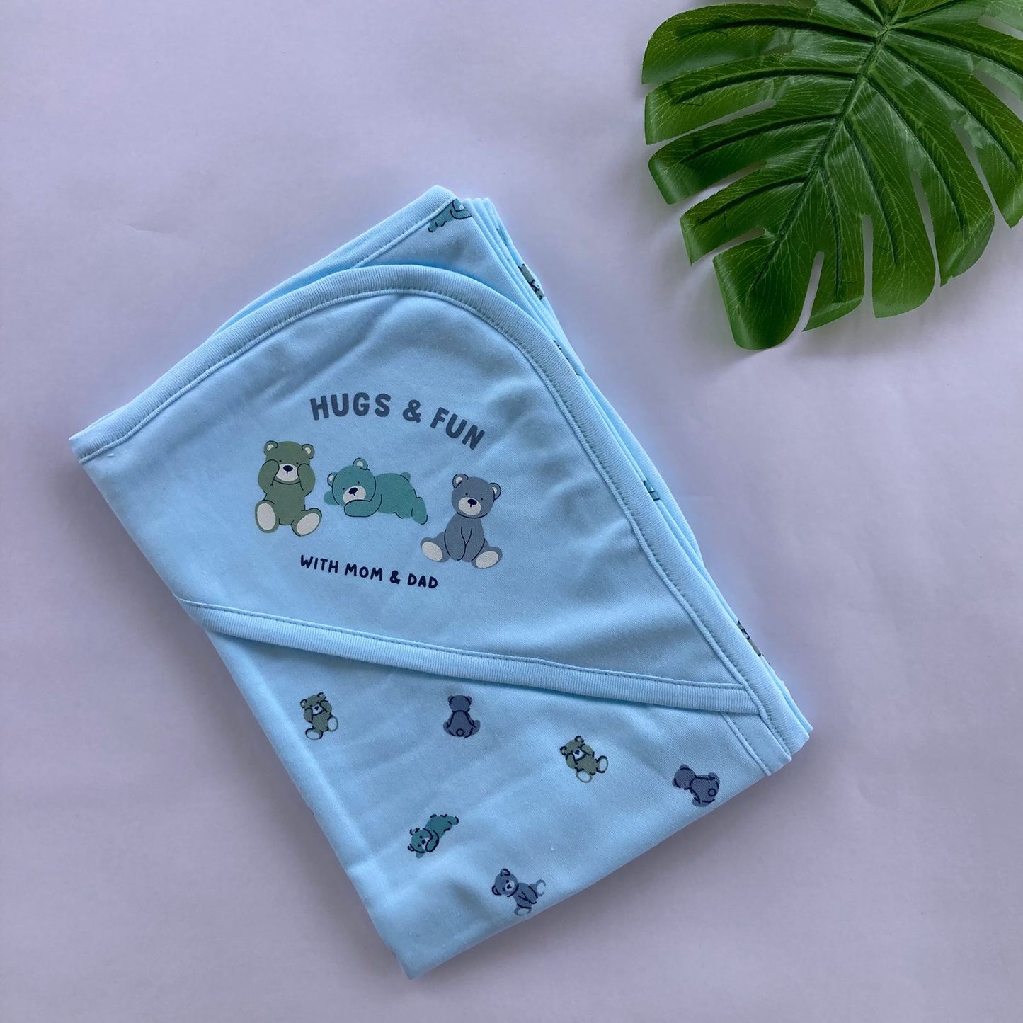 Baby Premium Cap Towel MN01 ( Blue )