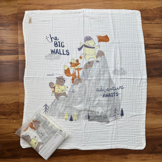 Crinkled Muslin 6 layer Blanket MN01