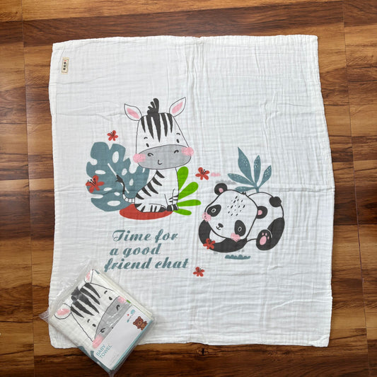 Crinkled Muslin 6 layer Blanket MN01