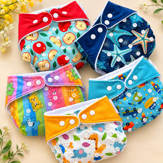 Organic Reusable Cloth Diaper ( Pack of 2 )