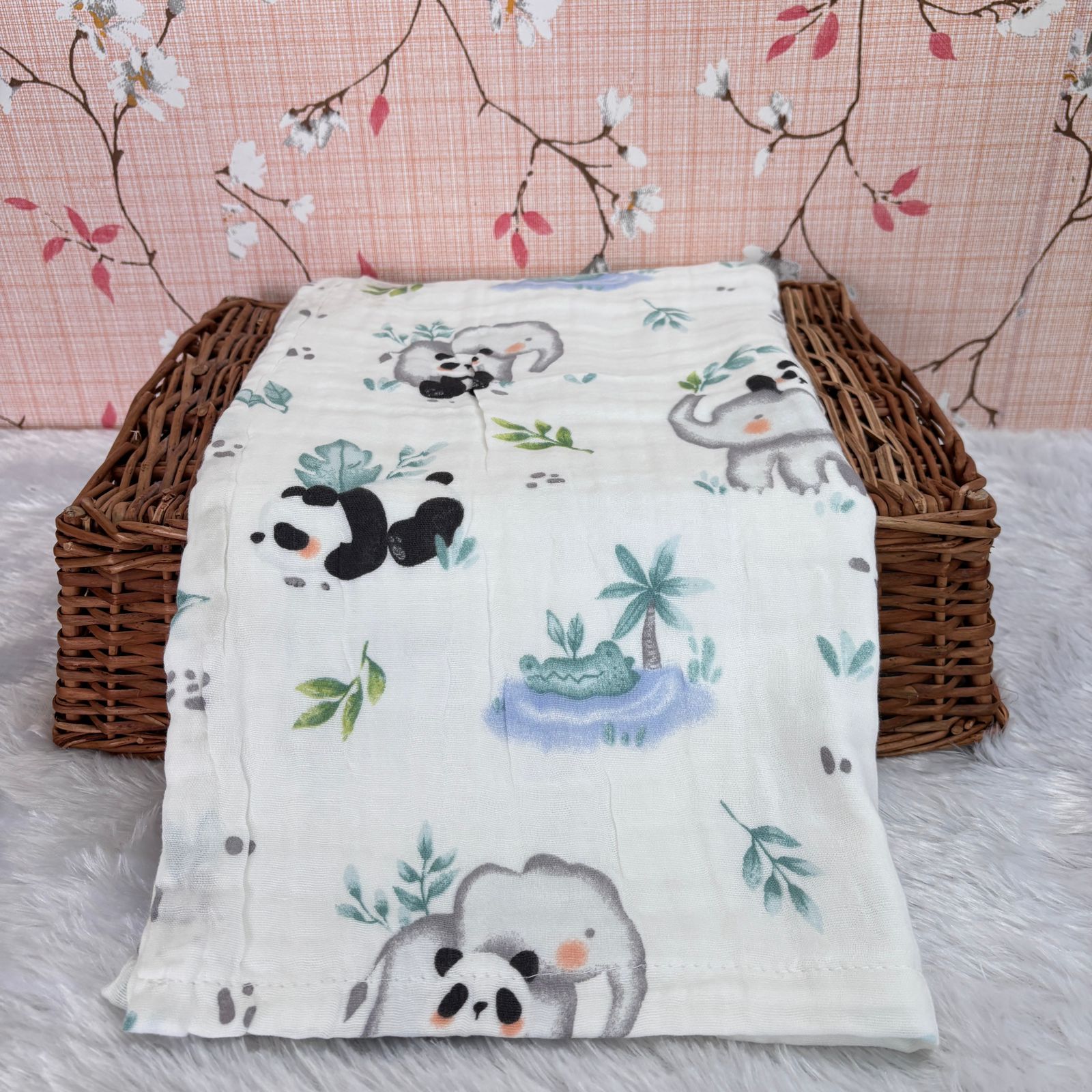 Muslin Crinkled  6 Layer Bath Towel MN01