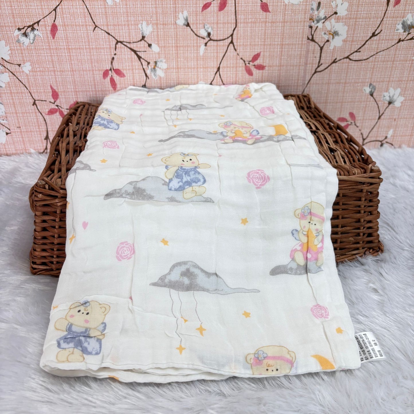 Muslin Crinkled  6 Layer Bath Towel MN01