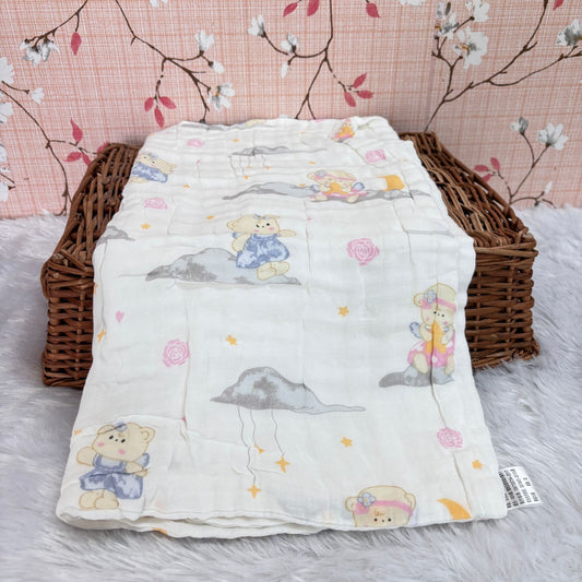 Muslin Crinkled  6 Layer Bath Towel MN01