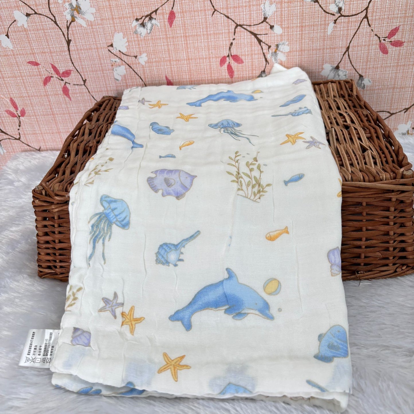 Muslin Crinkled  6 Layer Bath Towel MN01