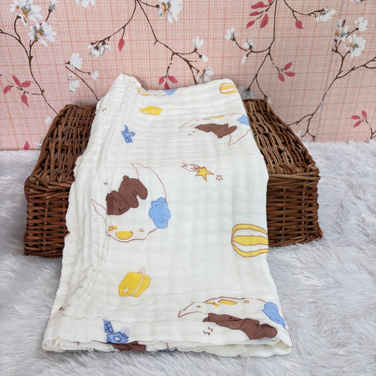 Muslin Crinkled  6 Layer Bath Towel MN01