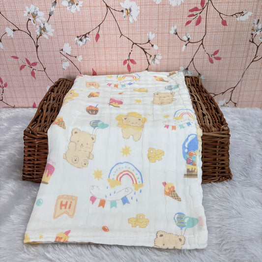 Muslin Crinkled  6 Layer Bath Towel MN01