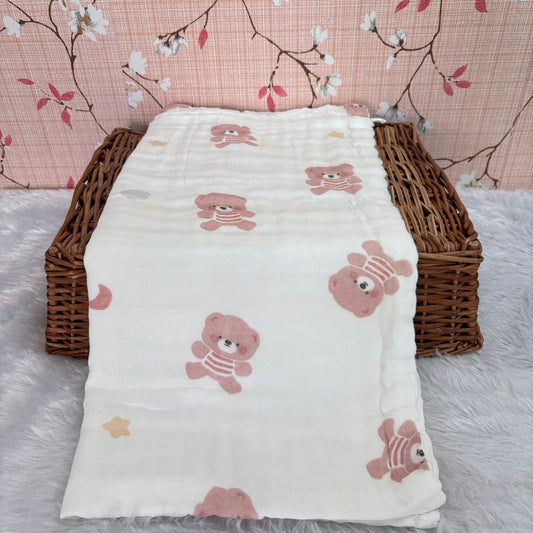 Muslin Crinkled  6 Layer Bath Towel MN01