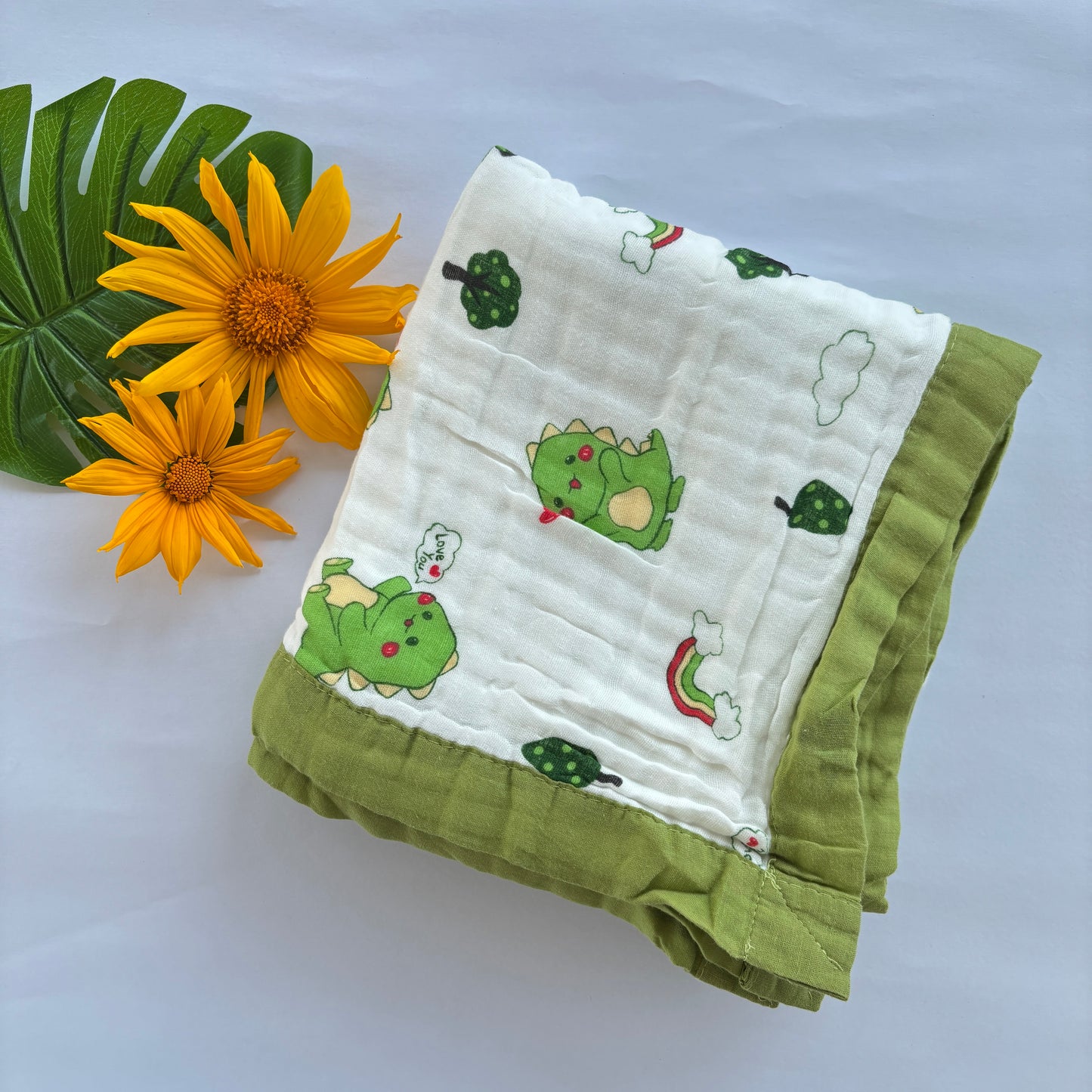 Crinkled Muslin 6 layer Blanket MN01